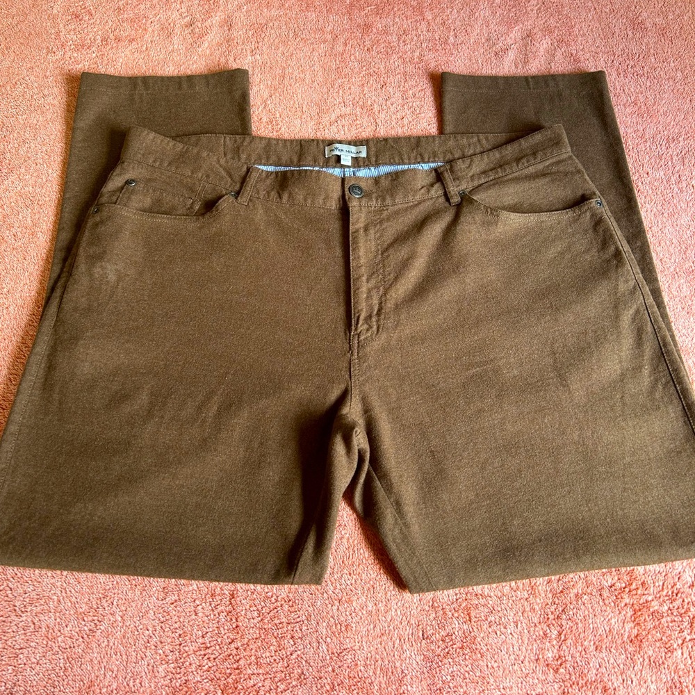 Peter Millar Soft touch Twill 5 Pocket Pants.    Size 40 X30